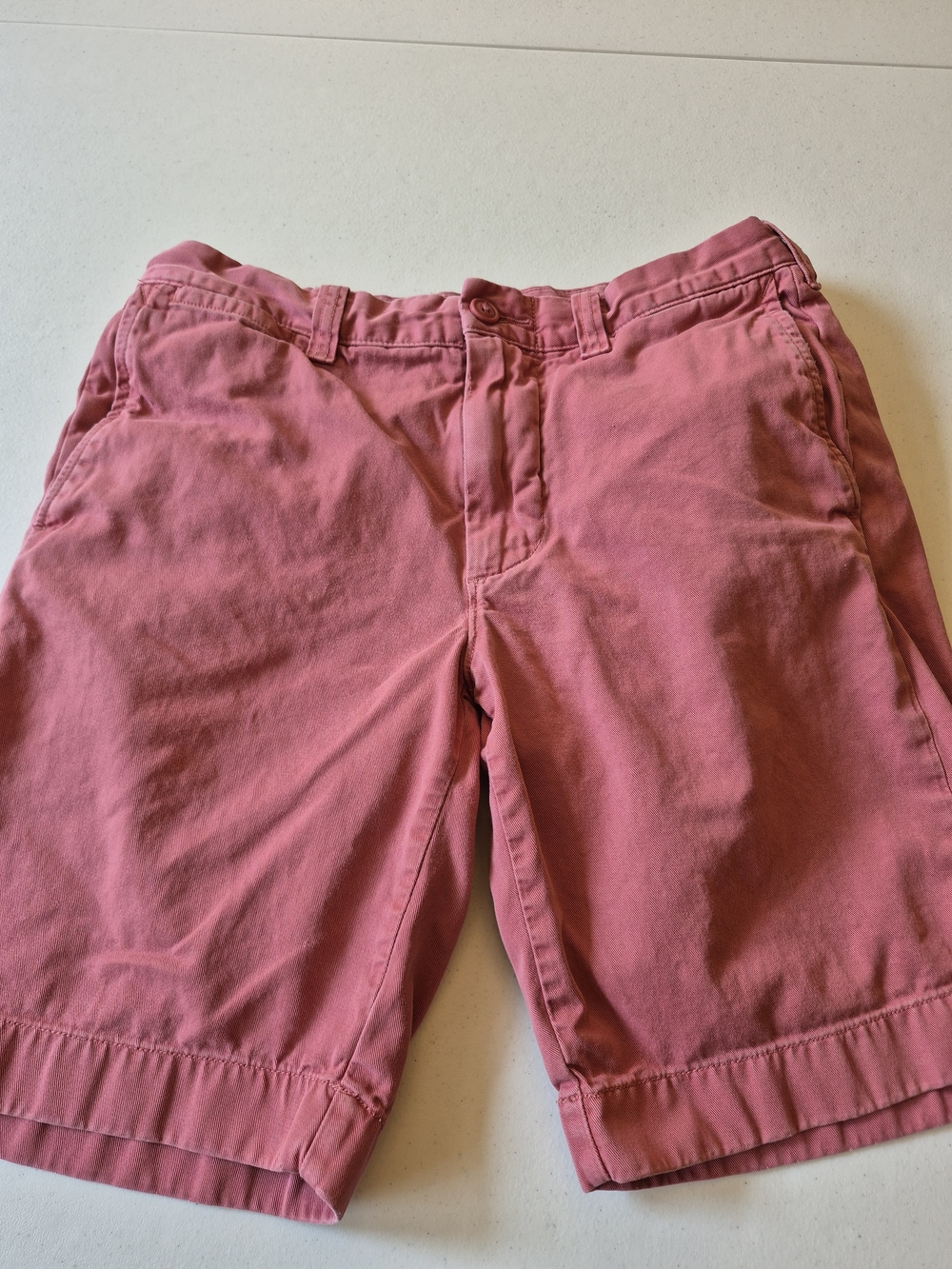 J. Crew Men's Salmon Pink Flat Front Chino Shorts 4900